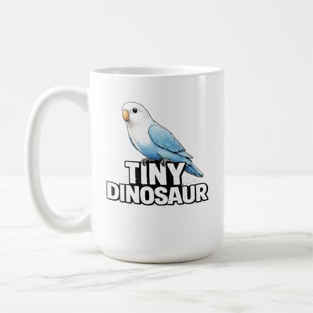 Caneca De Café Pássaro Amorzinho Dinossauro Minúsculo (Esquerda)