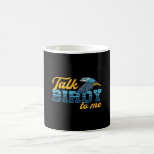 Caneca De Café Pássaro Assistindo Retro Fale Birdy Comigo, Obser