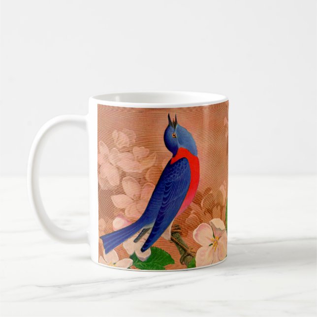 Caneca De Café pássaro azul da felicidade (Esquerda)
