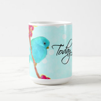 Caneca De Café Pássaro Azul - Hoje é um dia realmente bom!