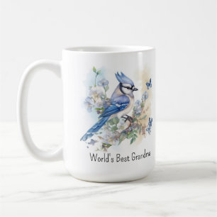 Caneca De Café Pássaro Azul-Marinho Primavera Natureza Vida Selva