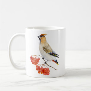 Caneca De Café pássaro de bosque aquarela ameloia