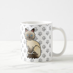 Caneca De Café Pássaro de Chocolate / Gato e patas