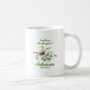Caneca De Café Pássaro de estado de Arkansas do tordo dos remedo