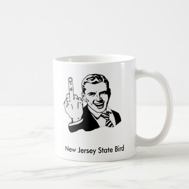 Caneca De Café Pássaro de estado de New-jersey (Direita)