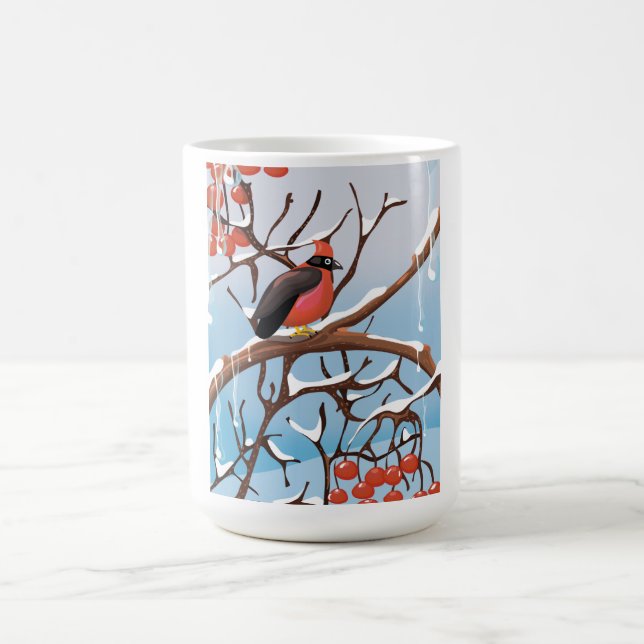 Caneca De Café pássaro de inverno (Centro)