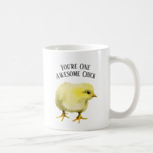Caneca De Café Pássaro engraçado impressionante da galinha do