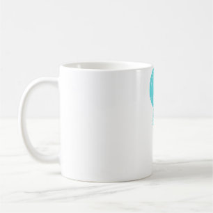 Caneca De Café Pássaro falcão azul e lua