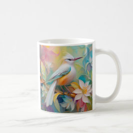 Caneca De Café Pássaro Fantasia De Ouro Atropelado