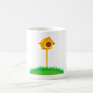 Caneca De Café Pássaro House Mug