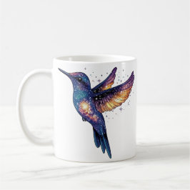 Caneca De Café Pássaro Hummingave Com Pássaro Galáxico Noturno