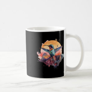 Caneca De Café Pássaro Hummingbird Colorido Observando a Natureza