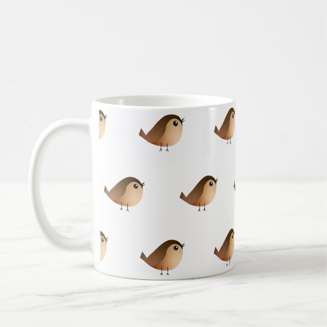 Caneca De Café Pássaro Pardal (Esquerda)