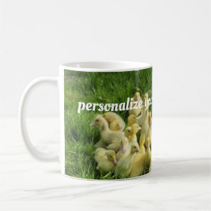 Caneca De Café pássaro, pato, pato, amarelo, natureza, fofo, bebê