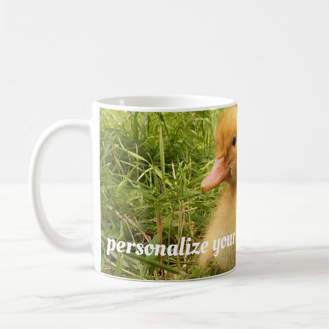 Caneca De Café pássaro, pato, pato, amarelo, natureza, fofo, bebê (Esquerda)