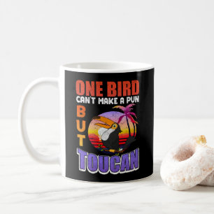 Caneca De Café Pássaro Tátil Tropical Vintage Encantado Toucan Pu