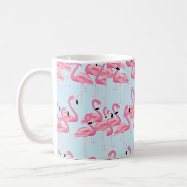 Caneca De Café Pássaro Tropical do flamingo sem soldadura (Esquerda)