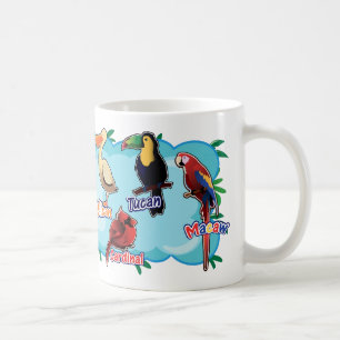Caneca De Café Pássaros