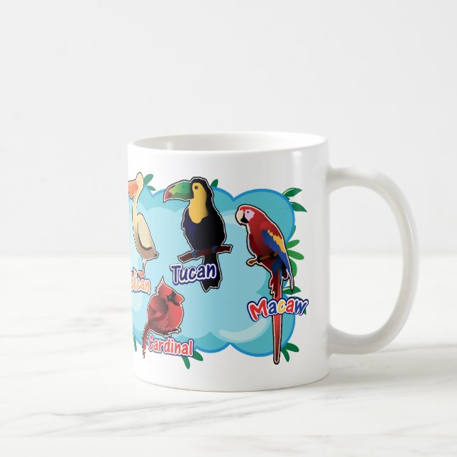 Caneca De Café Pássaros (Direita)