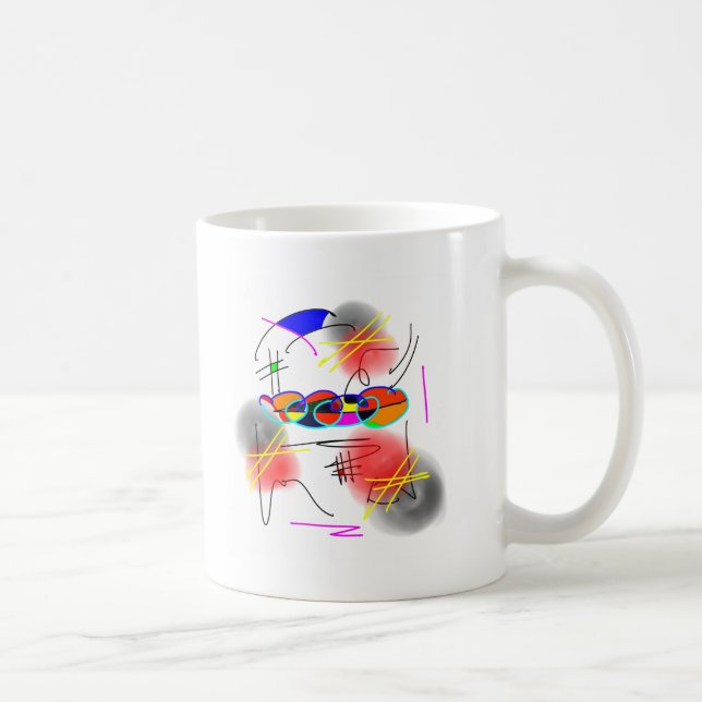 Caneca De Café pássaros abstratos (Direita)