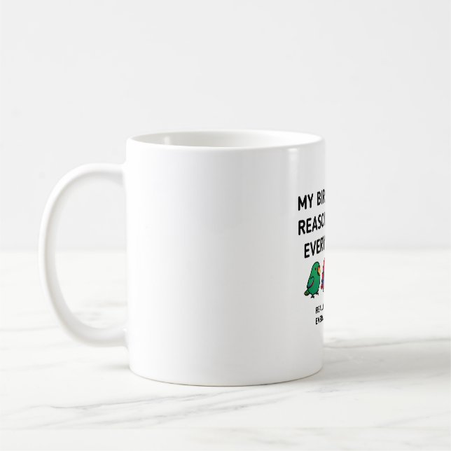 Caneca De Café Pássaros Antecipados Personalizados (Esquerda)