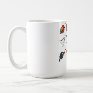 Caneca De Café Pássaros Apaixonados