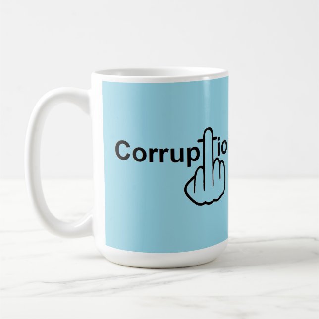 Caneca De Café Pássaros Atirando Corrupção Sujo (Esquerda)