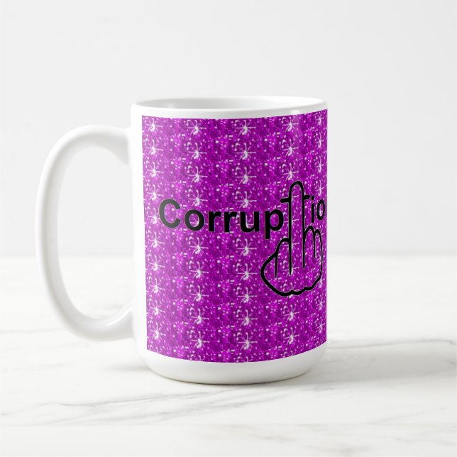 Caneca De Café Pássaros Atirando Corrupção Sujo (Esquerda)
