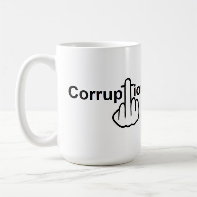 Caneca De Café Pássaros Atirando Corrupção Sujo (Esquerda)