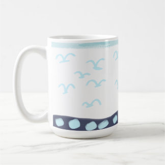 Caneca De Café Pássaros azuis caneca-cerâmica