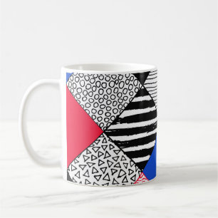 Caneca De Café Pássaros, bolinhas.