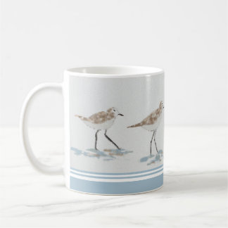 Caneca De Café Pássaros da Costa com Azul