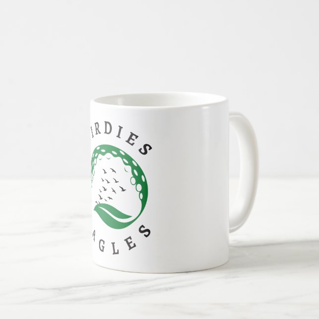 Caneca De Café Pássaros da Perfusão de Golf Eagles Golf (Frente Esquerda)