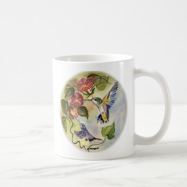 Caneca De Café Pássaros de Humming (Direita)