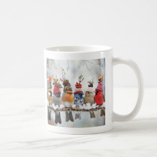 Caneca De Café Pássaros de inverno, pássaros-caneca, presentes pa