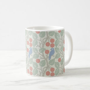 Caneca De Café Pássaros de Voysey na Fruta Coffee Mug