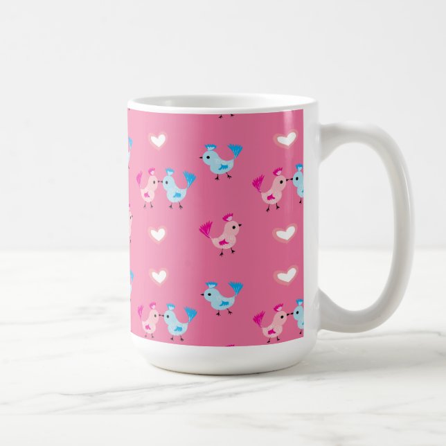 Caneca De Café Pássaros do Amor (Direita)