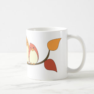 Caneca De Café Pássaros do outono