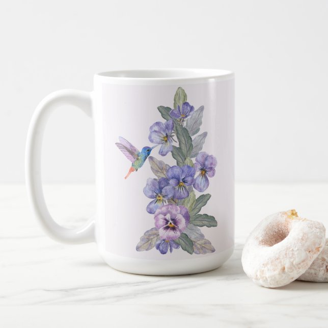 Caneca De Café Pássaros e Panteras (Com Donut)