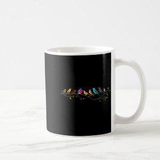Caneca De Café Pássaros Em Um Galho Observação De Pássaros Observ