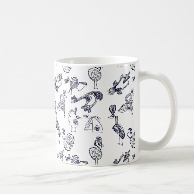 Caneca De Café Pássaros fadas (Direita)