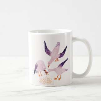 Caneca De Café Pássaros Gentis Se Reunindo – Cena Caprichosa da N