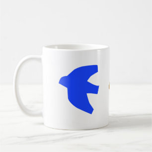 Caneca De Café Pássaros Nórdicos Coloridos Pássaros Nórdicos Café