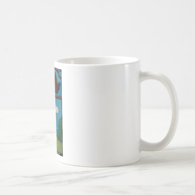 Caneca De Café Pássaros Para Minhocas O Béquer Sinistro Camisetas (Direita)