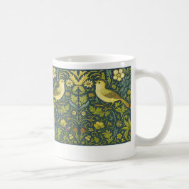 Caneca De Café Pássaros Tapeçaria com Taça de Café Artes e Artesa