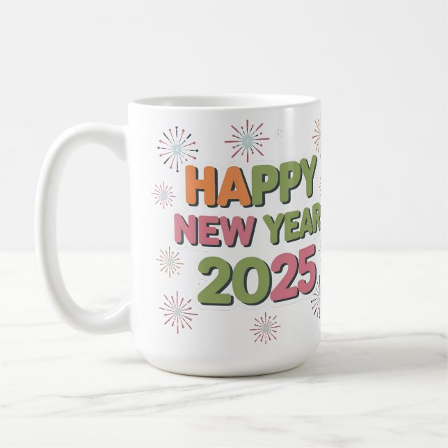 Caneca De Café Passe a alegria de 2025 Mugs Muito Bonitos para o  (Esquerda)