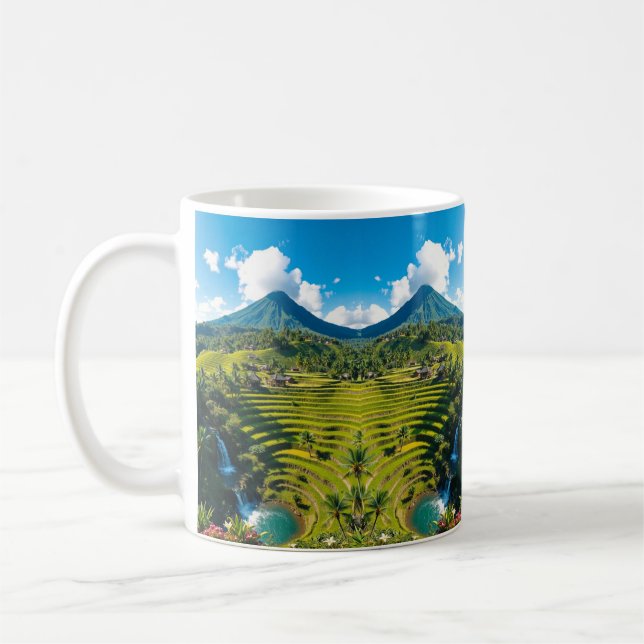 Caneca De Café "Passe para o Paraíso - Bali em cada pitada!" (Esquerda)