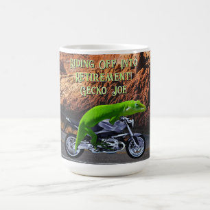Caneca De Café Passear pela Motocicleta Gecko Personalizada de Re