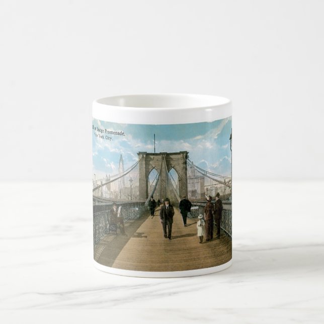 Caneca De Café Passeio da ponte de Brooklyn, Nova Iorque (Centro)