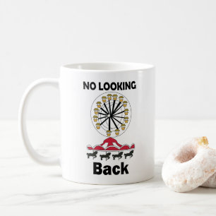 Caneca De Café Passeio de Carrossel Sem Olhar para Trás Citação I